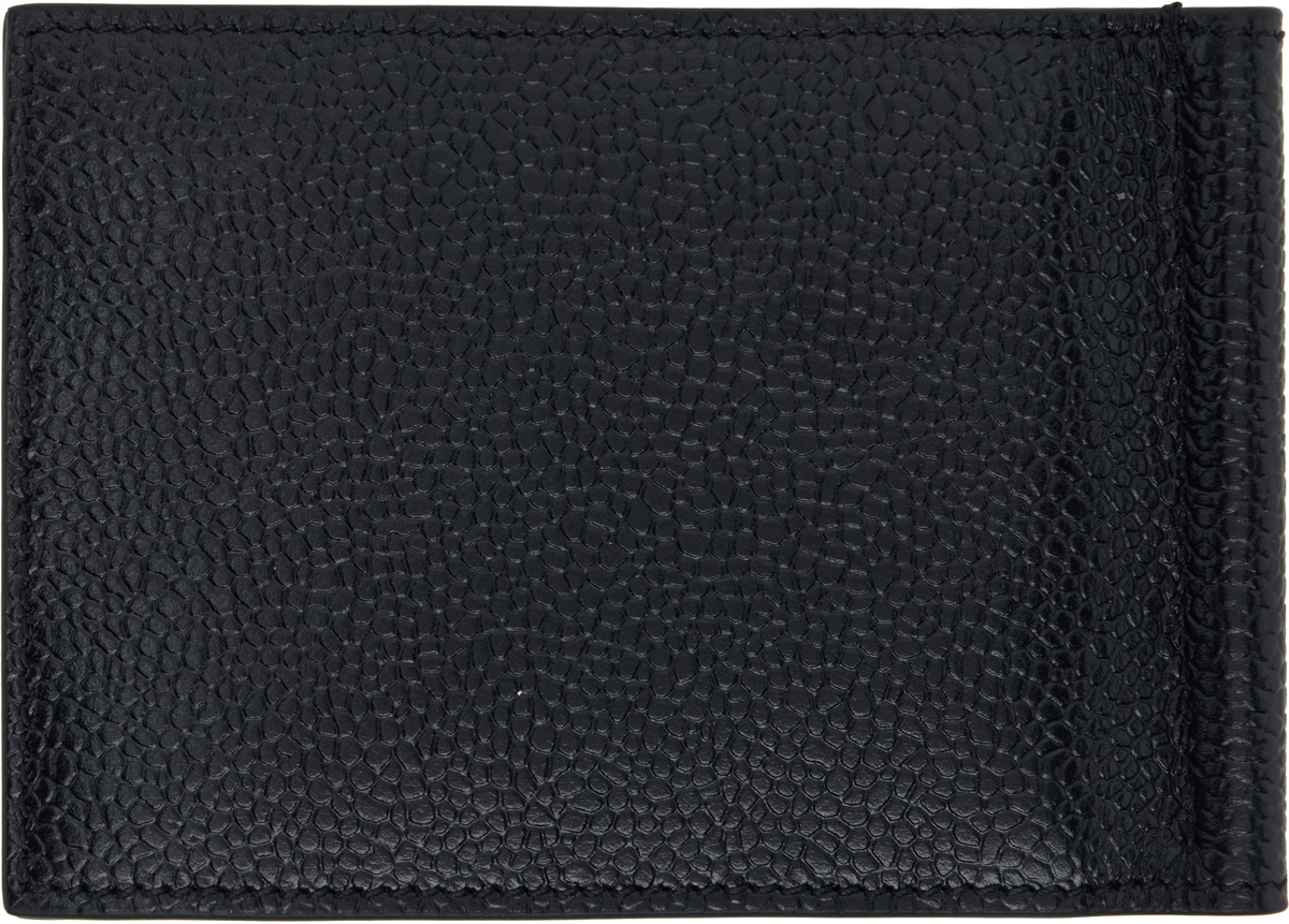 Thom Browne Black RWB Stripe Money Clip Wallet