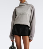 Acne Studios Logo cotton fleece sweatshirt