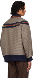 kolor Brown Houndstooth Jacket