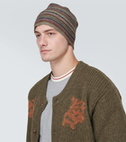 Ranra Striped virgin wool beanie