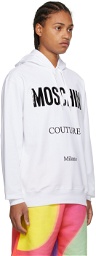 Moschino White 'Couture' Hoodie