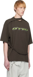 Ottolinger Brown Oversized Flap T-shirt