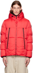 Moncler Red Short Montcla Down Jacket