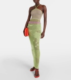 Roberta Einer Natalie halterneck cotton-blend maxi dress