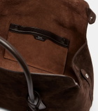 Polo Ralph Lauren Leather-trimmed suede duffel bag