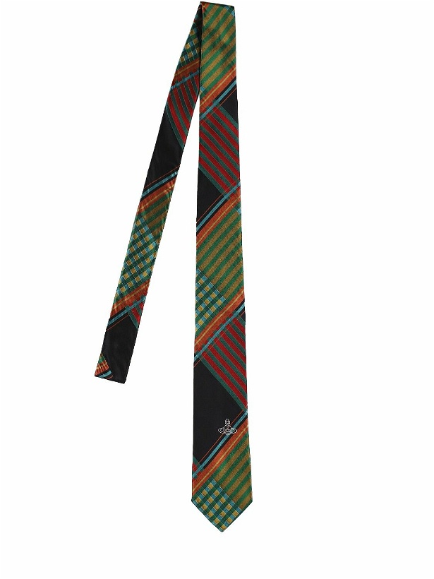 Photo: VIVIENNE WESTWOOD 7cm Tartan Silk Tie