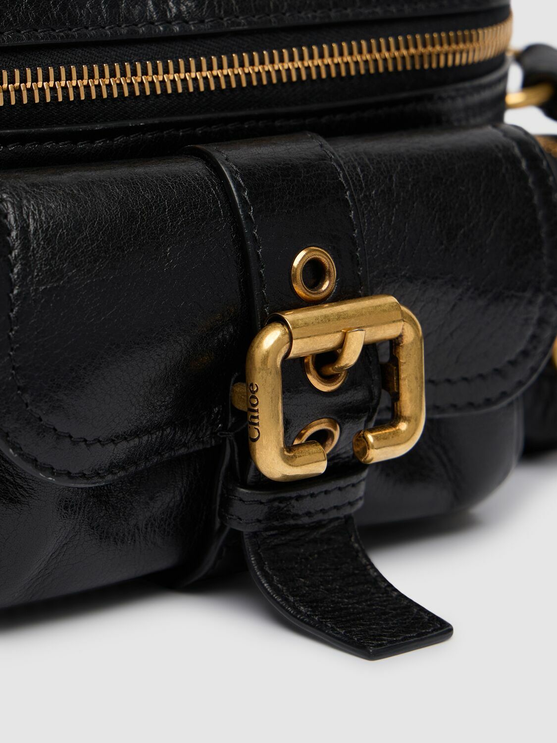 CHLOÉ Small Camera Glossy Leather Bag