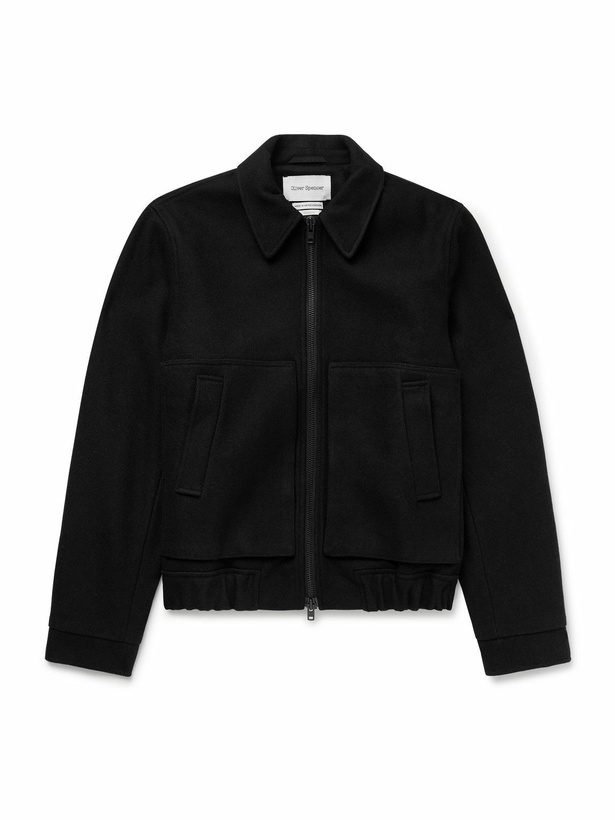 Photo: Oliver Spencer - Arlington Wool-Blend Felt Bomber Jacket - Black
