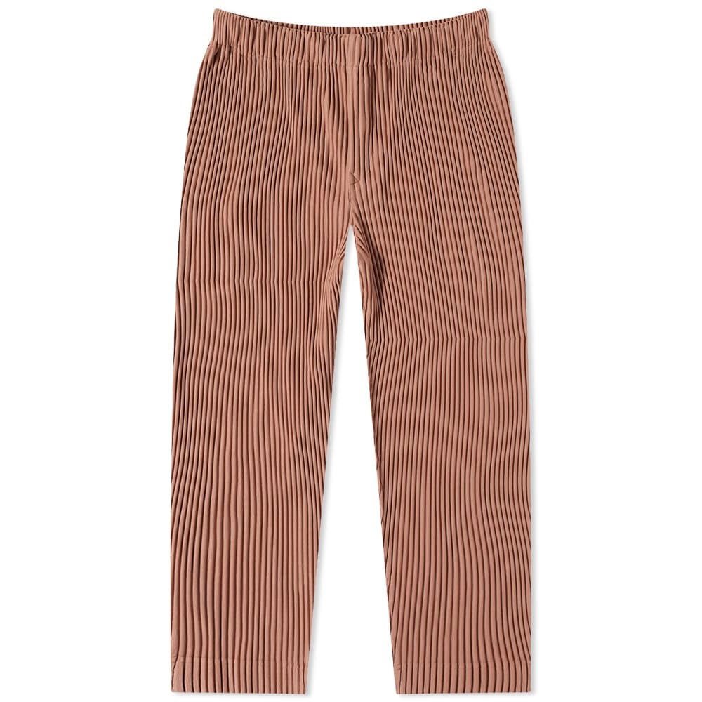 Homme Plissé Issey Miyake Men's JF129 Pant in Pink/Red Hued Homme