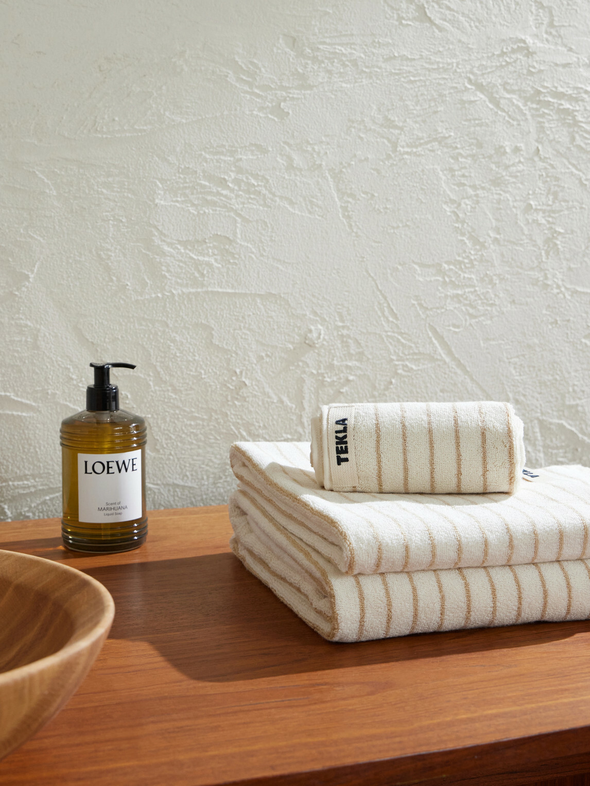 TEKLA - Striped Organic Cotton Towels