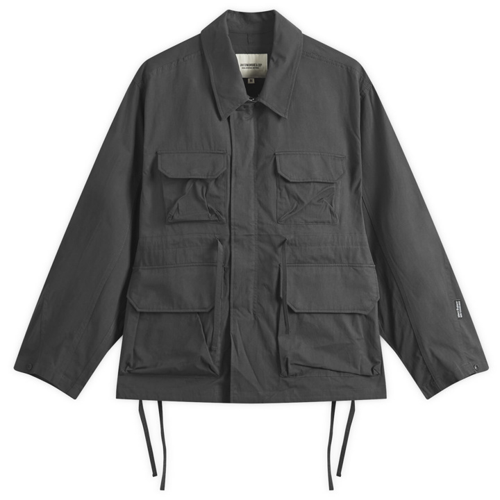 Photo: Uniform Bridge Men's 4-Pocket Coach Jacket in Charcoal