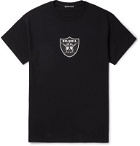 Flagstuff - Printed Cotton-Jersey T-Shirt - Black