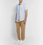 Barena - Patchwork Linen Shirt - Men - Blue