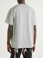 Alexander McQueen - Printed Cotton-Jersey T-Shirt - Gray