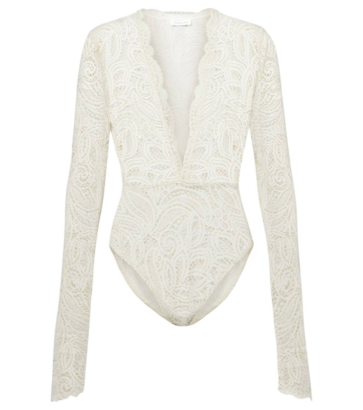 Photo: Alexandra Miro Ariella sheer lace bodysuit