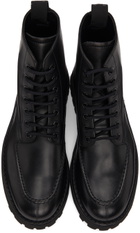 Kenzo Black K-Mount Lace-Up Boots