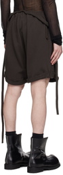 Ottolinger Brown Otto Rolled Track Shorts