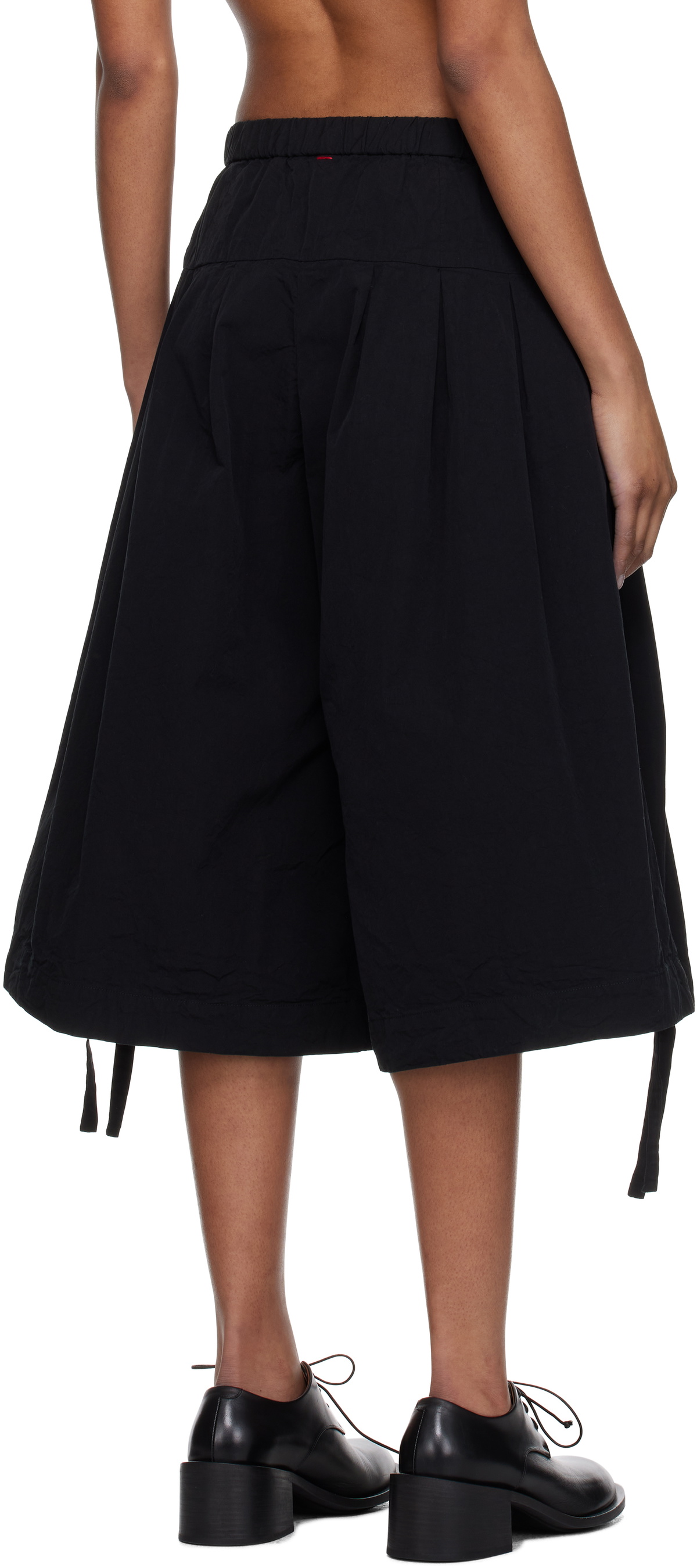 CASEY CASEY Black Pli Shorts
