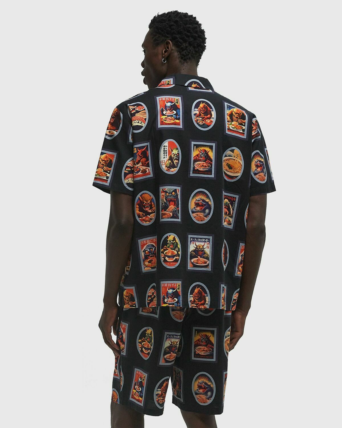Edwin Hara Hachi Bun Me Shirt SS Multi-color Mens Shortsleefe