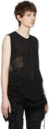 Julius Black Cotton Tank Top