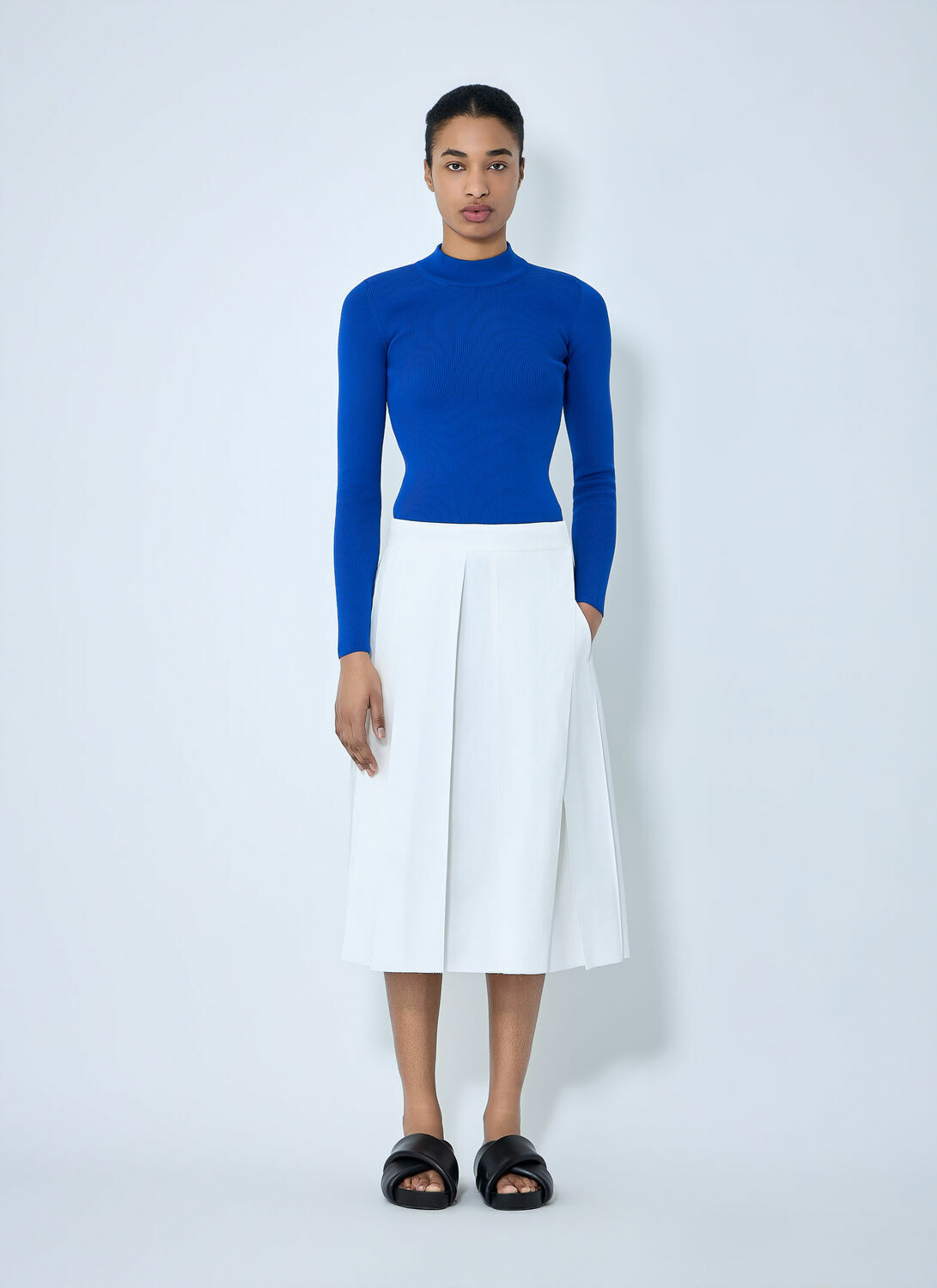 Jil Sander Pleated Midi Skirt
