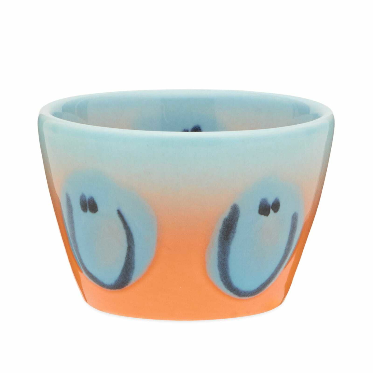 Frizbee Ceramics Super Cup Kawaii - 75ml in Water Orange Gradient Smile 