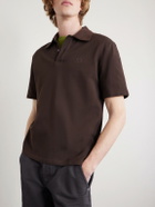 LOEWE - Slim-Fit Logo-Embroidered Cotton-Piqué Polo Shirt - Brown