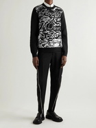 Alexander McQueen - Wool-Blend Jacquard Sweater - Black