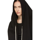 Rick Owens Drkshdw Black Wrap Hoodie