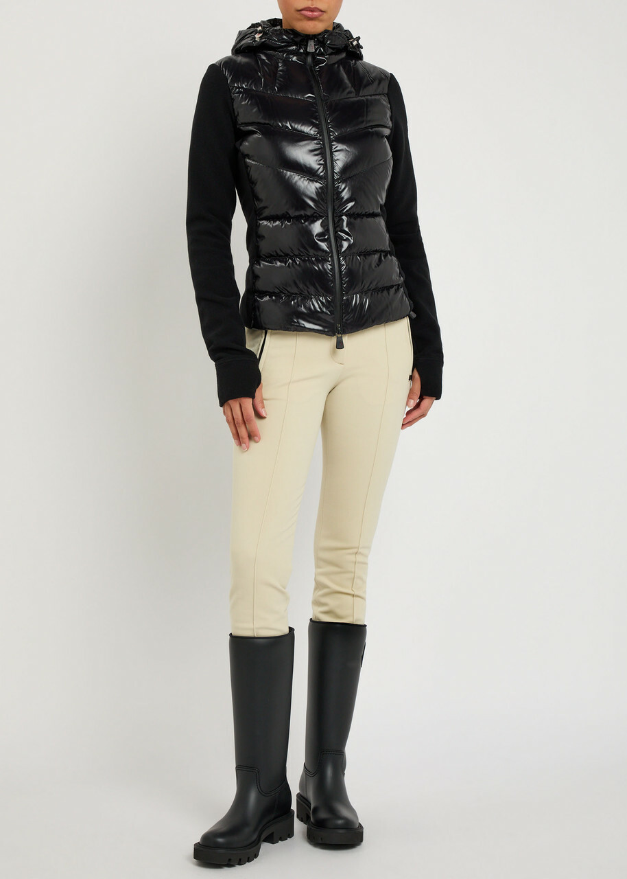 Moncler Slim-leg Twill ski Trousers Beige