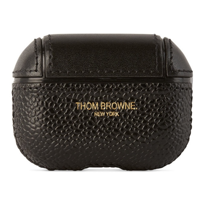 Photo: Thom Browne Black Leather AirPods Pro Case