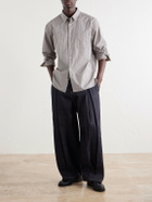 A.P.C. - Malo Striped Cotton-Poplin Shirt - Gray