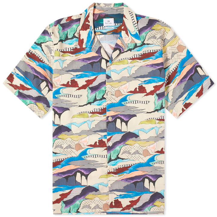 Photo: Paul Smith Men's Abstract Vacation Shirt in White
