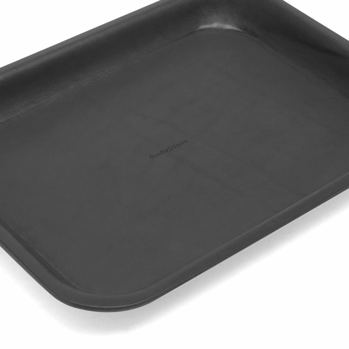 Hender Scheme Leather Tray - Medium in Black 