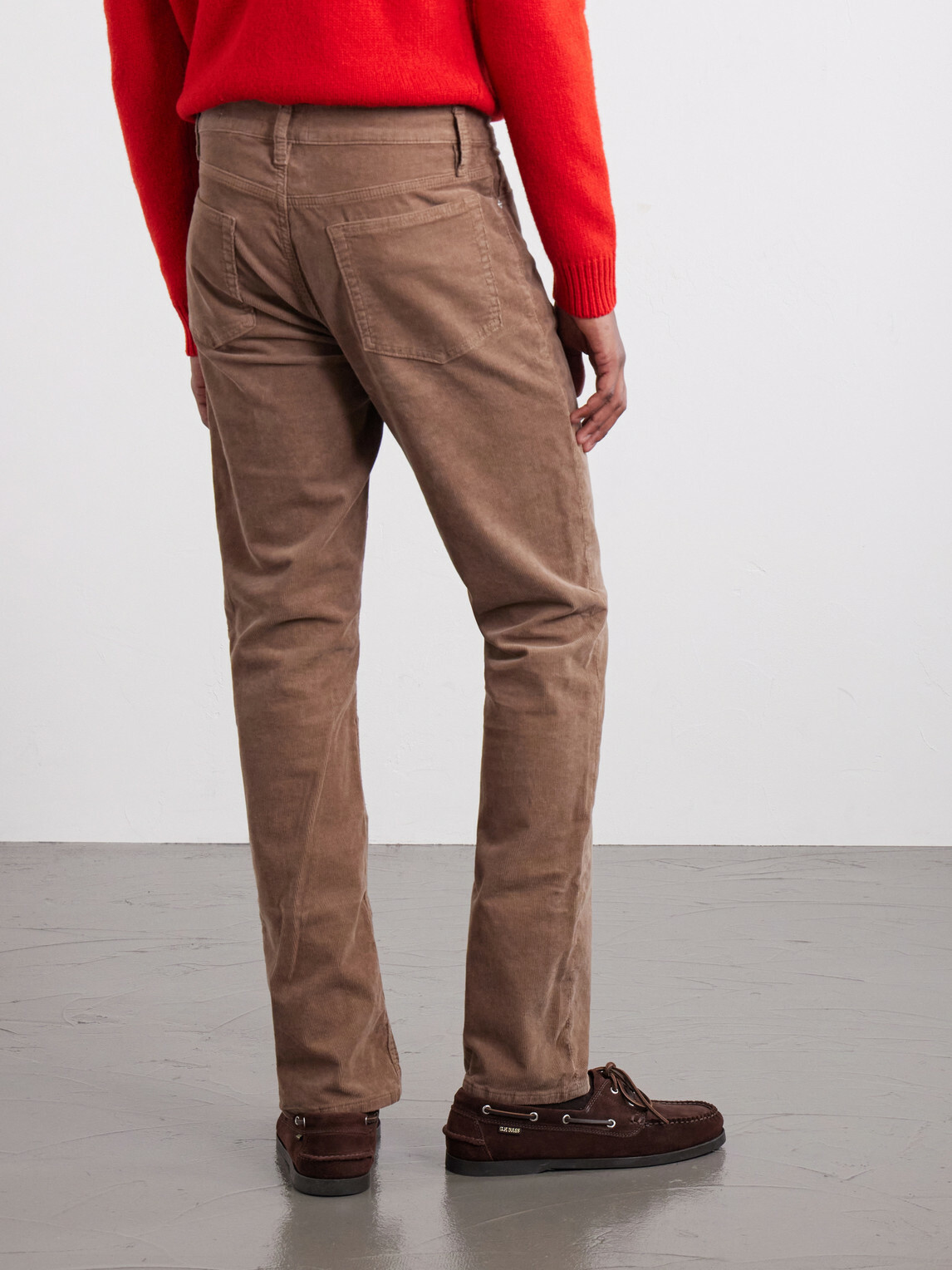 FRAME - Modern Straight-Leg Cotton-Blend Corduroy Trousers - Brown