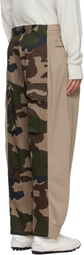 Bless Beige & Khaki Camo 'Overjoggingcamouflague' Sweatpants
