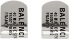 Balenciaga Silver Tags Stud Earrings