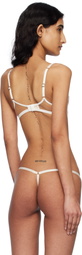 Agent Provocateur Off-White & Beige Lindie Bra