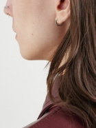 MARIA TASH - 8mm Eternity 18-Karat White Gold Emerald Single Hoop Earring