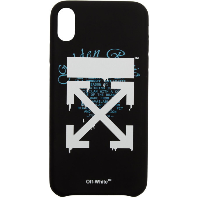 Photo: Off-White Black Dripping Arrows iPhone XS Max Case