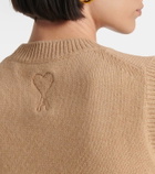 Ami Paris Argyle wool and cashmere sweater vest