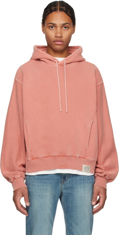 Photo: Solid Homme Pink Solid Dyeing Hoodie