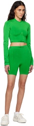 AMIRI Green Jacquard Shorts