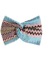 Missoni Zigzag-intarsia Knitted Headband - Blue - One Size
