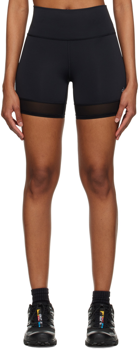 Alo Black High-Waist Airlift Sport Shorts Aloye