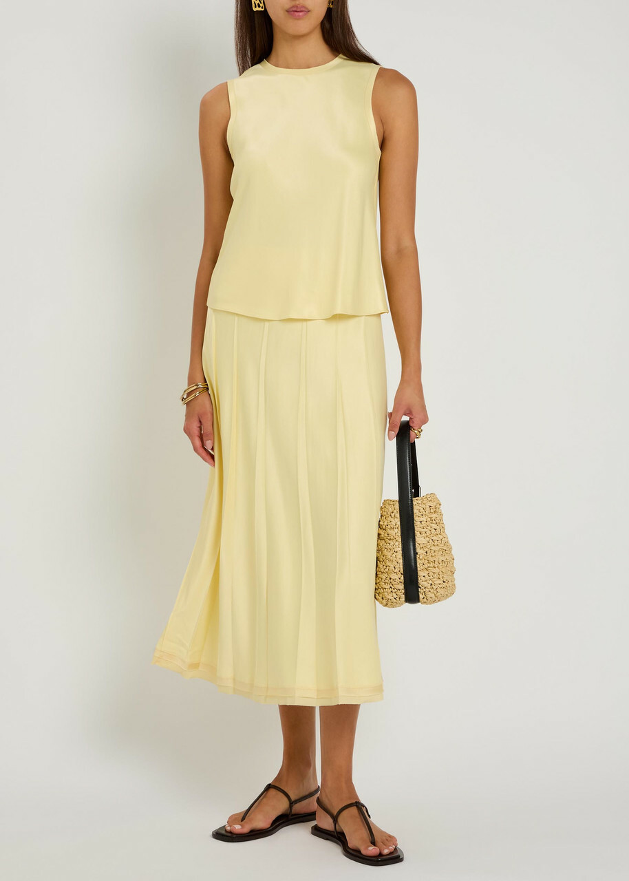Vince Satin top Yellow