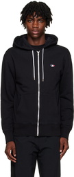 Maison Kitsuné Black Tricolor Fox Hoodie