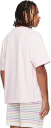 Casablanca Pink 'Casa' Racing Oversized Short Sleeve T‑shirt