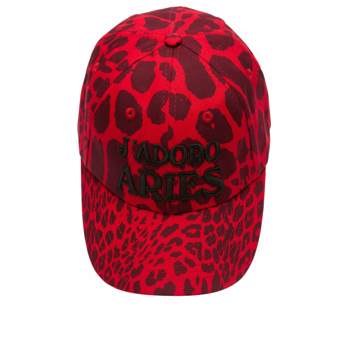 Aries Women's J'Adoro Leopard Cap in Red 