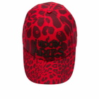 Aries Women's J'Adoro Leopard Cap in Red 